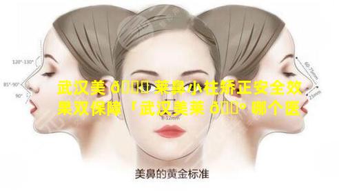 武汉美 🐈 莱鼻小柱矫正安全效果双保障「武汉美莱 🐺 哪个医生做鼻子比较好」